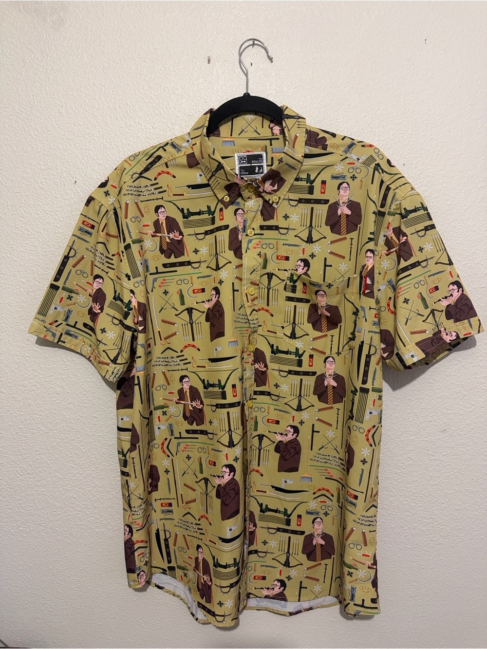 RSVLTS The Office 1000 Ways to Die by Dwight Schrute Short Sleeve Button Down